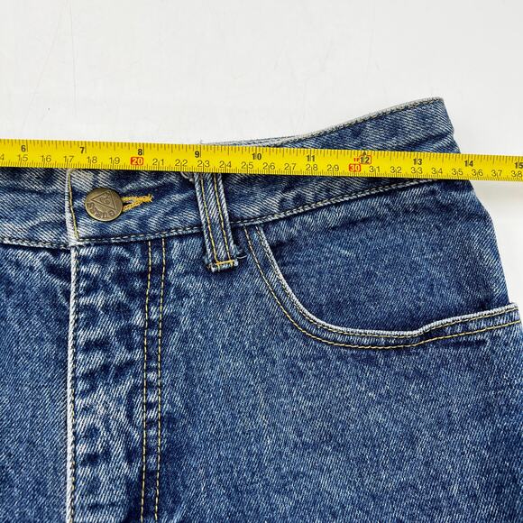 Vintage 80s Guess? Jeans George’s Marciano Blue Denim High Rise - Picture 5 of 10